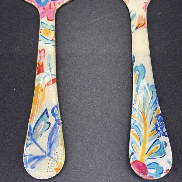 Artistic Accents Handcrafted Appetizer Cheese Serving Set Floral Gold - Picture 6 of 11